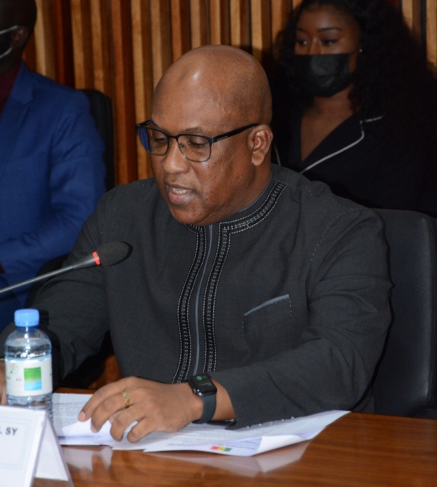 Thierno Seydou Nourou Sy, lors de son intervention à la cérémonie de signature de conventions avec le ministère du tourisme et des transports aériens